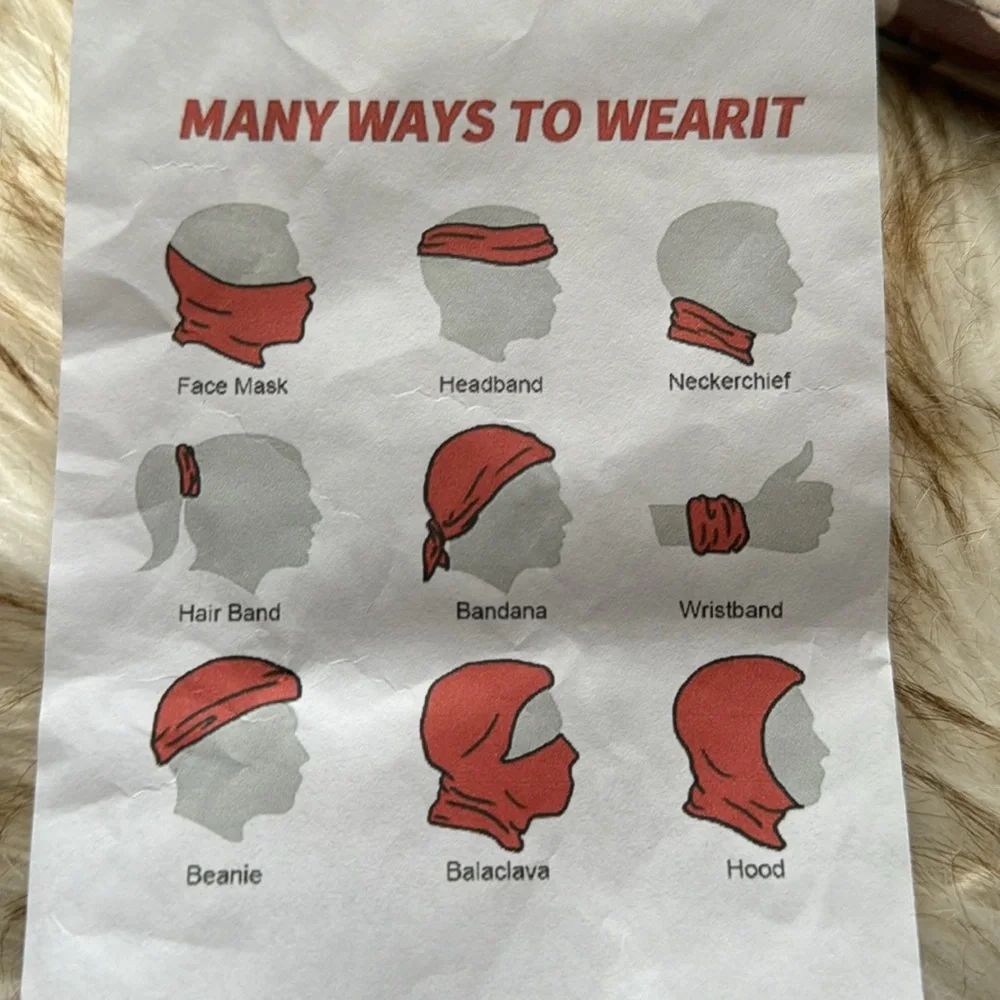 New 1 piece Germ warrior multifunction scarf